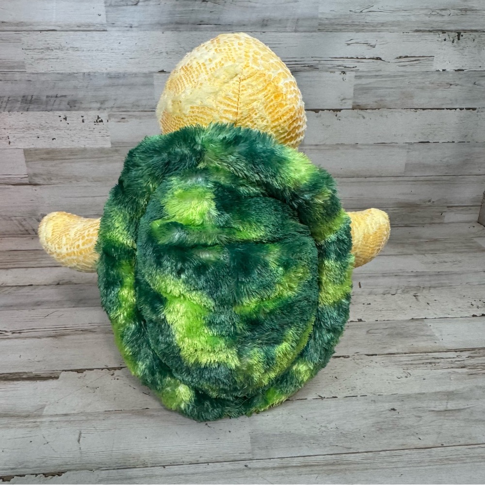 Build A Bear 17" Sea Turtle Yellow Plush Stuffed Animal w/Removable Green Shell - Picture 3 of 9